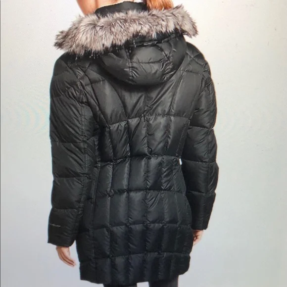 Eddie Bauer Womens Lodge Down Filled Parka Puffer Hooded Long Jacket size XS